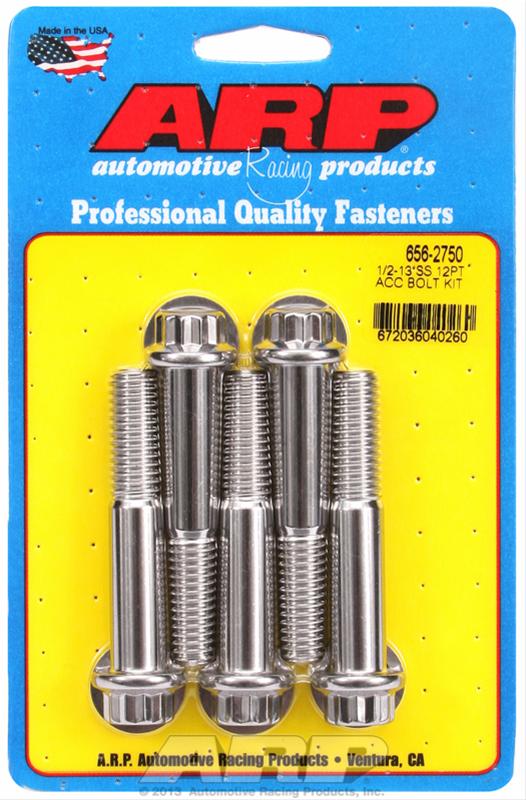 ARP ARP 1/2"-13 x 2.750 12pt SS bolts (656-2750) SR