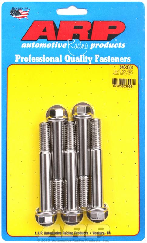 ARP ARP 1/2"-13 x 3.500 hex SS bolts (646-3500) SR