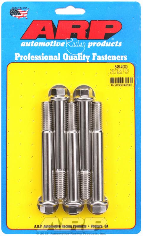 ARP ARP 1/2"-13 x 4.000 hex SS bolts (646-4000) SR