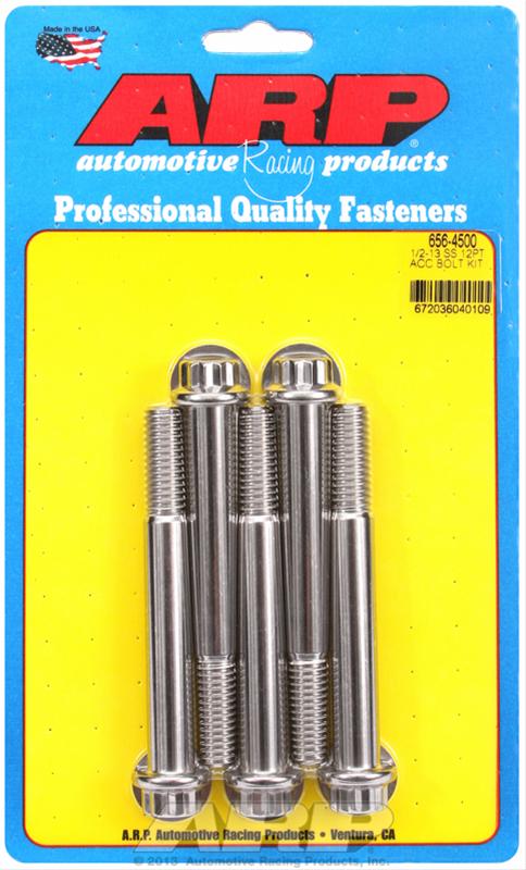 ARP ARP 1/2"-13 x 4.500 12pt SS bolts (656-4500) SR