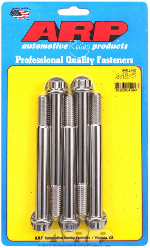 ARP ARP 1/2"-13 x 4.750 12pt SS bolts (656-4750) SR