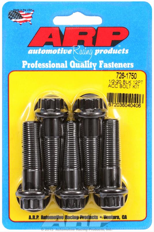 ARP ARP 1/2"-20 x 1.750 12pt black oxide bolts (726-1750) SR