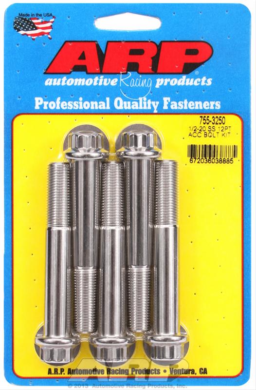 ARP ARP 1/2"-20 x 3.250 12pt SS bolts (755-3250) SR