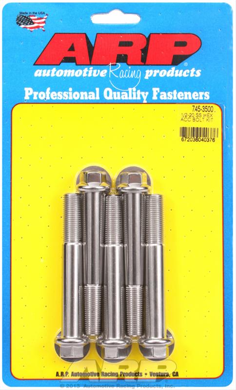 ARP ARP 1/2"-20 x 3.500 hex SS bolts (745-3500) SR
