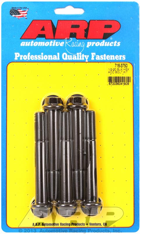 ARP ARP 1/2"-20 x 3.750 hex black oxide bolts (716-3750) SR