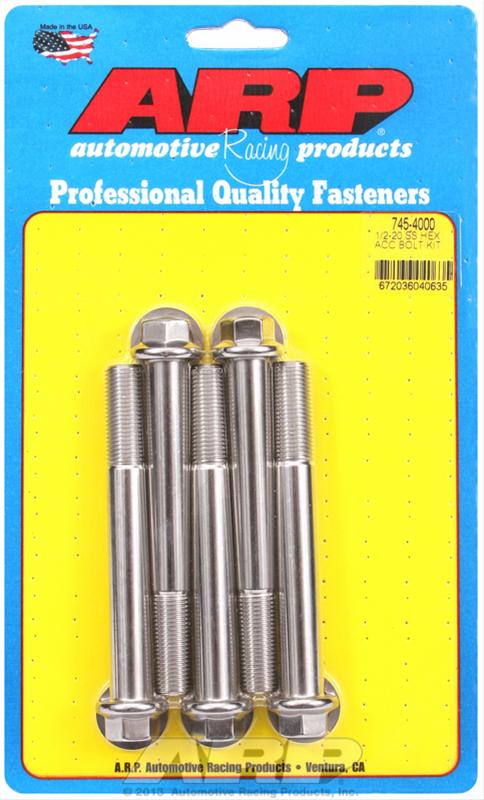 ARP ARP 1/2"-20 x 4.000 hex SS bolts (745-4000) SR