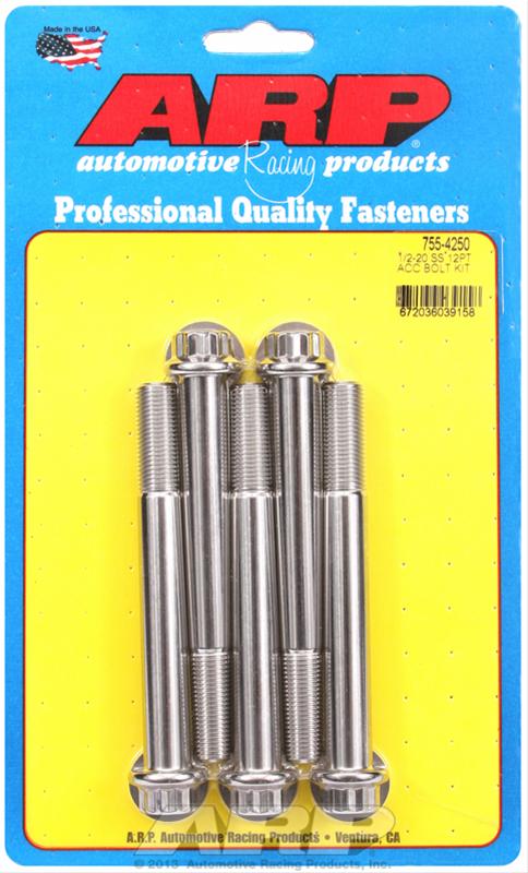 ARP ARP 1/2"-20 x 4.250 12pt SS bolts (755-4250) SR