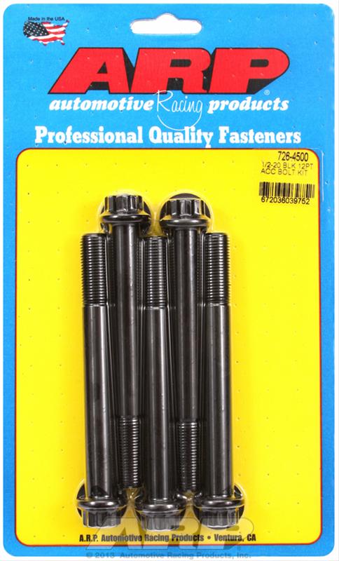 ARP ARP 1/2"-20 x 4.500 12pt black oxide bolts (726-4500) SR