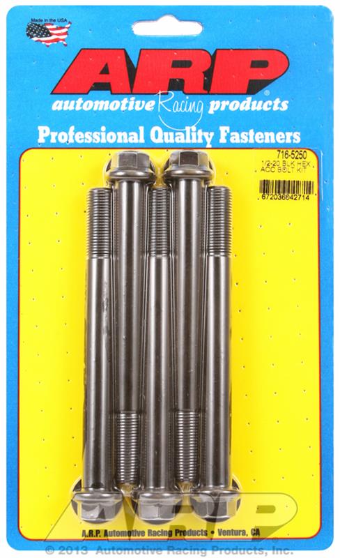 ARP ARP 1/2"-20 x 5.250 hex black oxide bolts (716-5250) SR