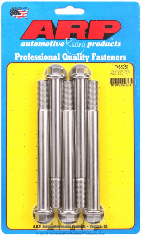 ARP ARP 1/2"-20 x 5.250 hex SS bolts (745-5250) SR