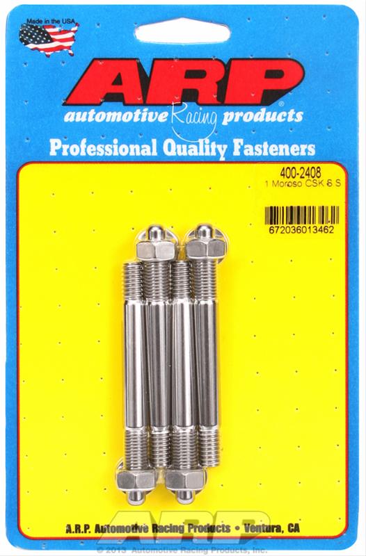 ARP ARP 1.25" Moroso spacer SS carburetor stud kit (400-2408) SR