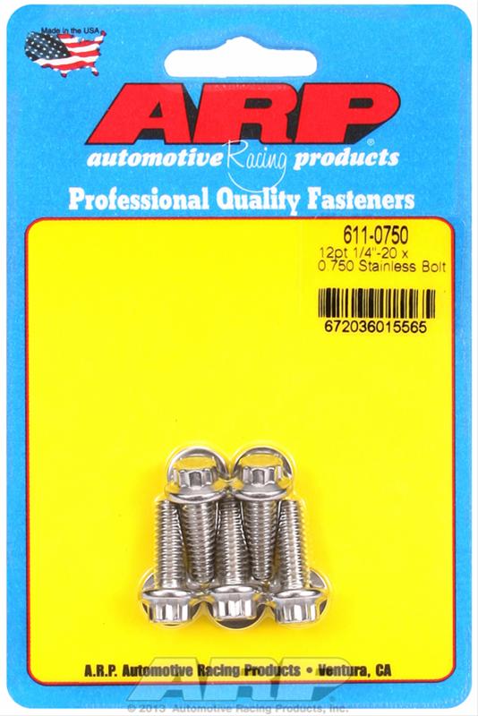 ARP ARP 1/4"-20 x 0.750 12pt SS bolts (611-0750) SR