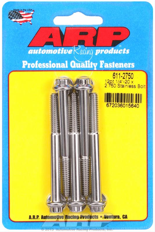 ARP ARP 1/4"-20 x 2.750 12pt SS bolts (611-2750) SR