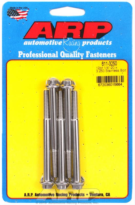 ARP ARP 1/4"-20 x 3.250 12pt SS bolts (611-3250) SR