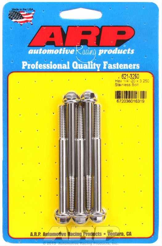 ARP ARP 1/4"-20 x 3.250 hex SS bolts (621-3250) SR