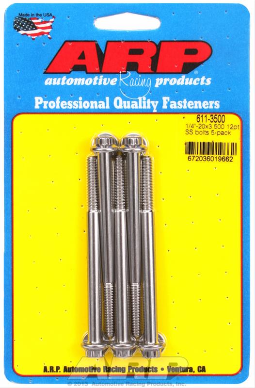 ARP ARP 1/4"-20 x 3.500 12pt SS bolts (611-3500) SR