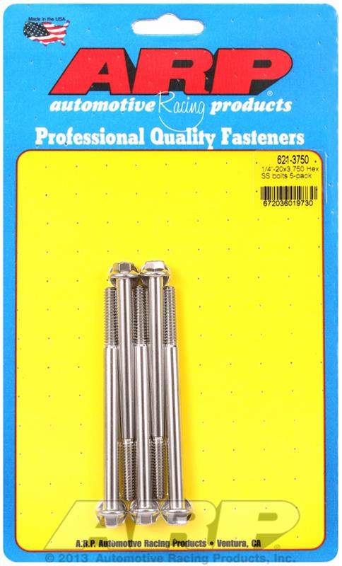 ARP ARP 1/4"-20 x 3.750 hex SS bolts (621-3750) SR
