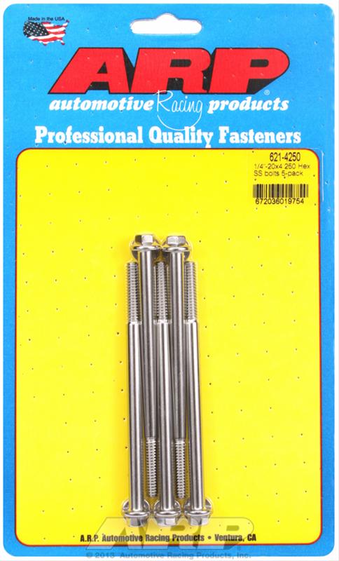 ARP ARP 1/4"-20 x 4.250 hex SS bolts (621-4250) SR