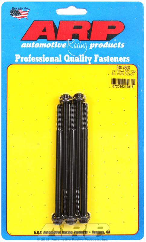 ARP ARP 1/4"-20 x 4.500 12pt black oxide bolts (640-4500) SR