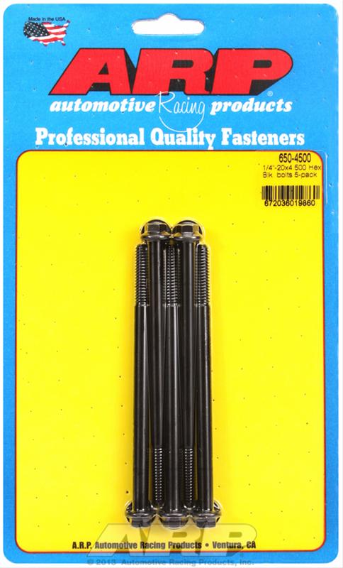 ARP ARP 1/4"-20 X 4.500 hex black oxide bolts (650-4500) SR