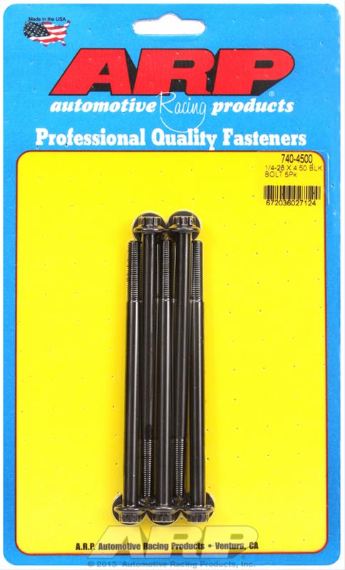 ARP ARP 1/4"-28 x 4.500 12pt black oxide bolts (740-4500) SR