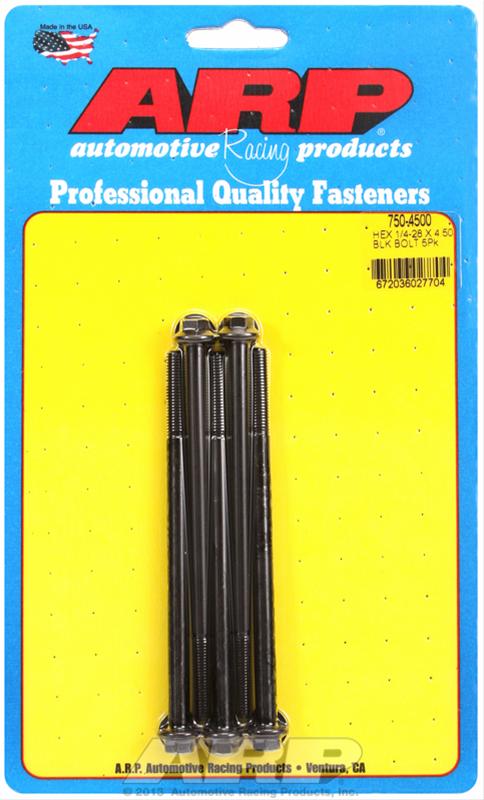 ARP ARP 1/4"-28 x 4.500 hex black oxide bolts (750-4500) SR