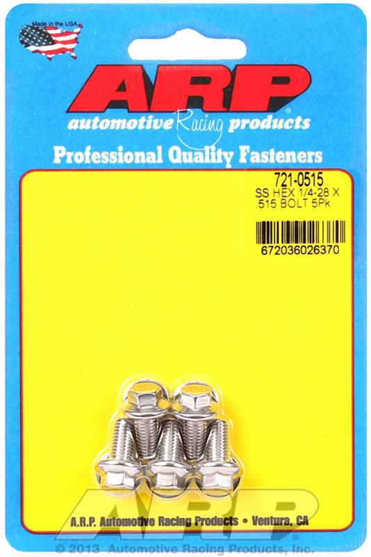 ARP ARP 1/4"-28 x .515 hex SS bolts (721-0515) SR
