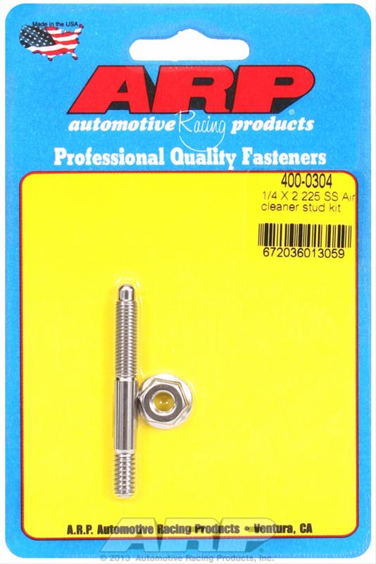ARP ARP 1/4" x 2.225 SS air cleaner stud kit (400-0304) SR