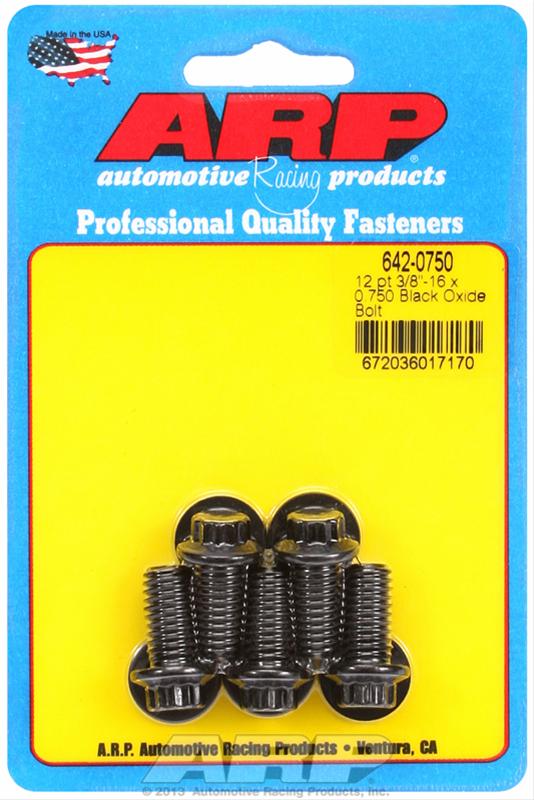 ARP ARP 3/8"-16 x 0.750 12pt black oxide bolts (642-0750) SR