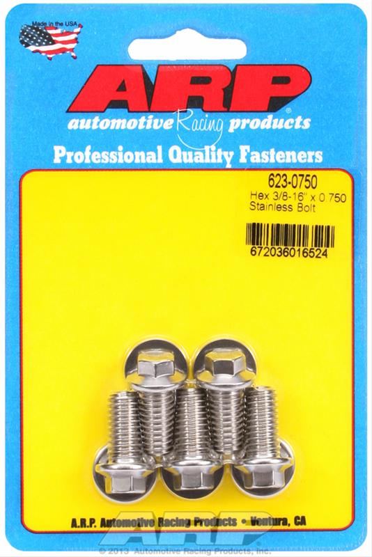 ARP ARP 3/8"-16 x 0.750 hex SS bolts (623-0750) SR