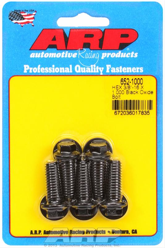 ARP ARP 3/8"-16 X 1.000 hex black oxide bolts (652-1000) SR