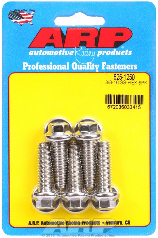 ARP ARP 3/8"-16 x 1.250 hex 7/16 wrenching SS bolts (625-1250) SR