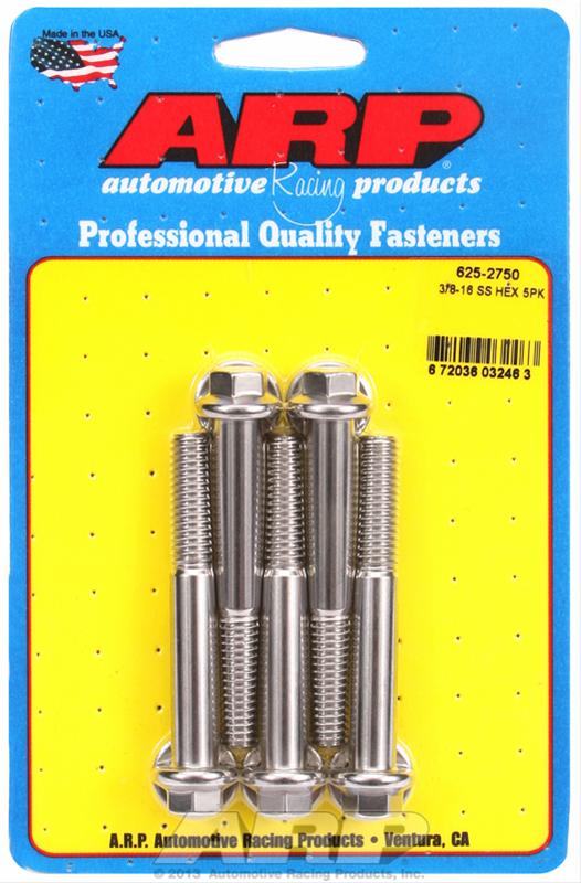 ARP ARP 3/8"-16 x 2.750 hex 7/16 wrenching SS bolts (625-2750) SR