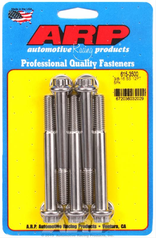 ARP ARP 3/8"-16 x 3.500 12pt 7/16 wrenching SS bolts (615-3500) SR