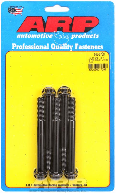 ARP ARP 3/8"-16 x 3.750 12pt black oxide bolts (642-3750) SR