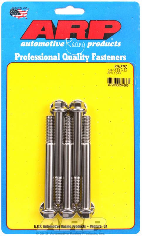 ARP ARP 3/8"-16 x 3.750 hex 7/16 wrenching SS bolts (625-3750) SR