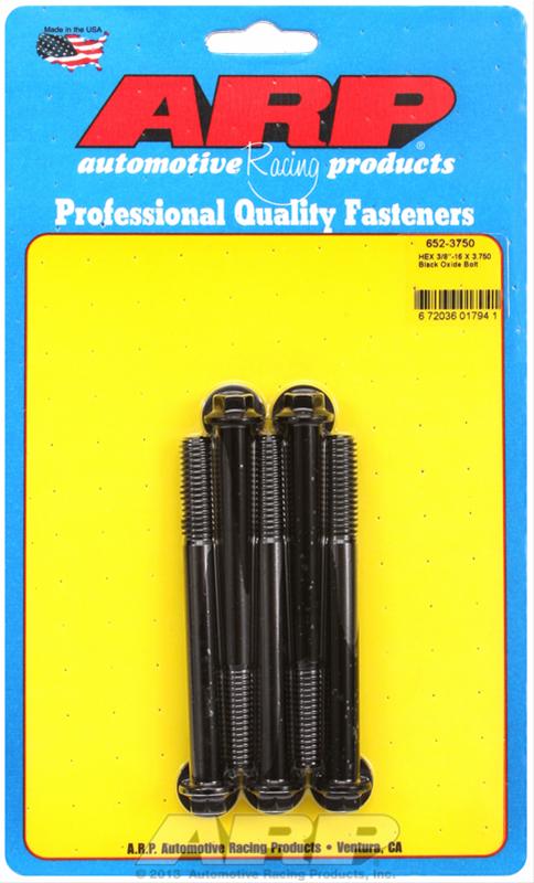 ARP ARP 3/8"-16 X 3.750 hex black oxide bolts (652-3750) SR