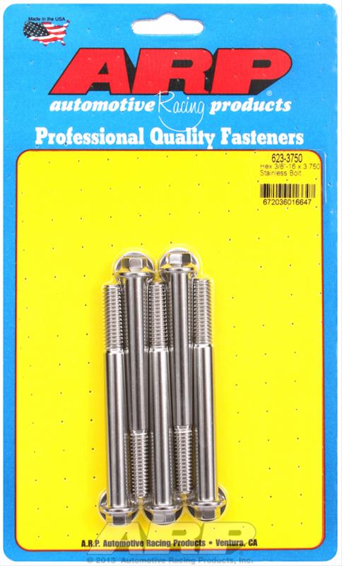 ARP ARP 3/8"-16 x 3.750 hex SS bolts (623-3750) SR