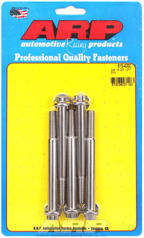 ARP ARP 3/8"-16 x 4.000 12pt 7/16 wrenching SS bolts (615-4000) SR
