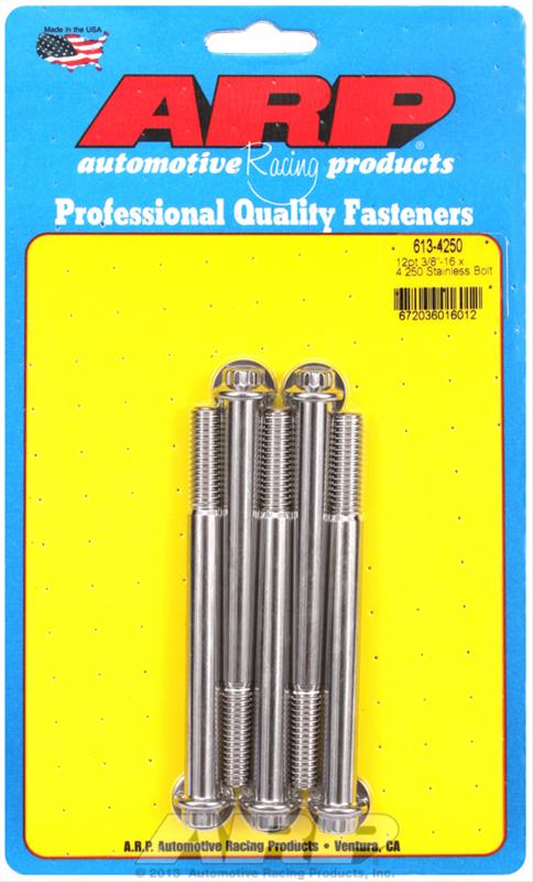 ARP ARP 3/8"-16 x 4.250 12pt SS bolts (613-4250) SR
