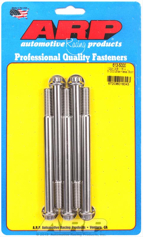 ARP ARP 3/8"-16 x 5.000 12pt SS bolts (613-5000) SR