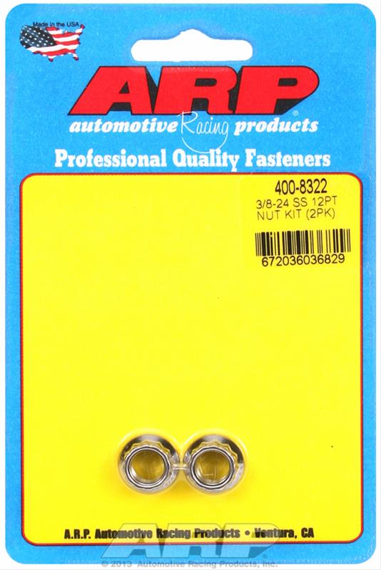 ARP ARP 3/8-24 SS 12pt nut kit (400-8322) SR
