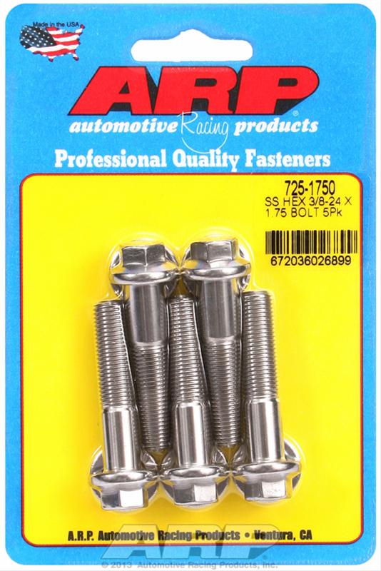 ARP ARP 3/8"-24 x 1.750 hex 7/16 wrenching SS bolts (725-1750) SR