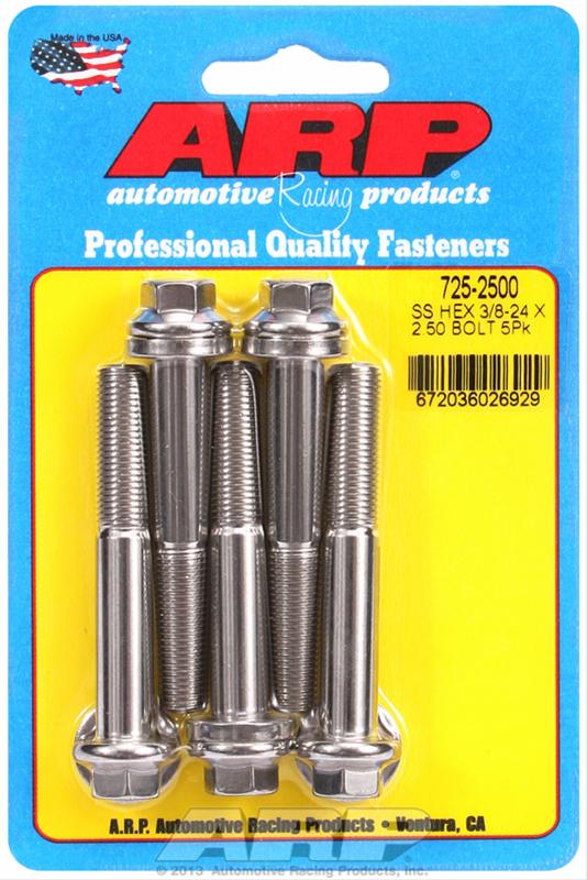 ARP ARP 3/8"-24 x 2.500 hex 7/16 wrenching SS bolts (725-2500) SR