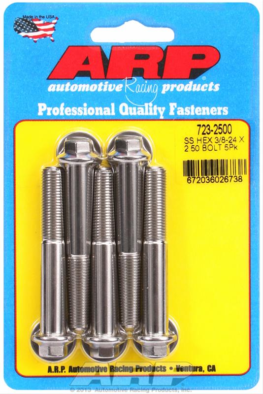 ARP ARP 3/8"-24 x 2.500 hex SS bolts (723-2500) SR