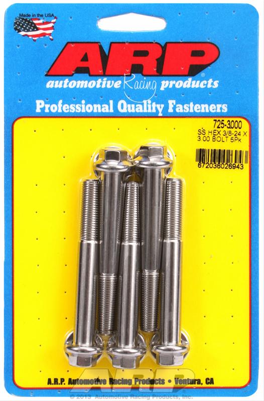 ARP ARP 3/8"-24 x 3.000 hex 7/16 wrenching SS bolts (725-3000) SR
