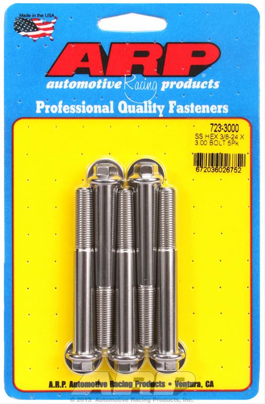ARP ARP 3/8"-24 x 3.000 hex SS bolts (723-3000) SR