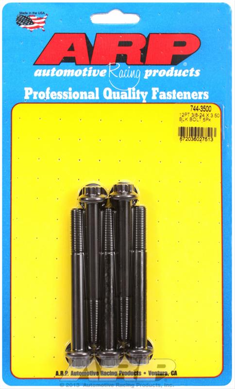 ARP ARP 3/8"-24 x 3.500 12pt 7/16 wrenching black oxide bolts (744-3500) SR