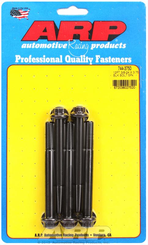 ARP ARP 3/8"-24 x 3.750 12pt 7/16 wrenching black oxide bolts (744-3750) SR