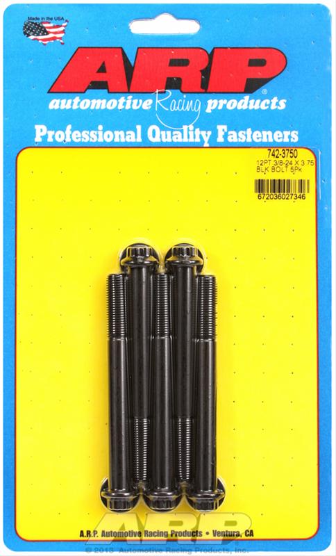 ARP ARP 3/8"-24 x 3.750 12pt black oxide bolts (742-3750) SR